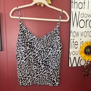 Banana Republic Black and White Fitted Camisole